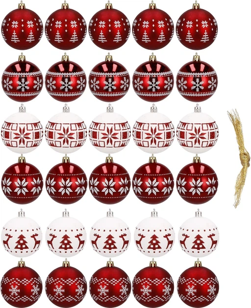 Набір ялинкових кульок Springos CA0150 6.5 см 30 шт (5907719411033) - зображення 2