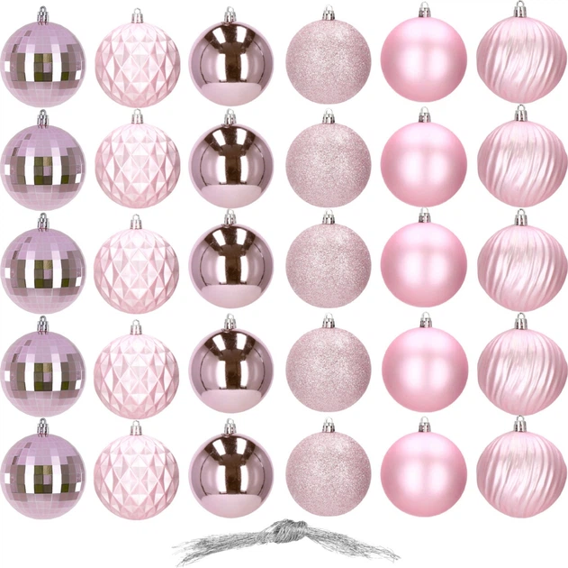 Набір ялинкових кульок Springos CA0875 8 см 30 шт (5907719424934) - зображення 2