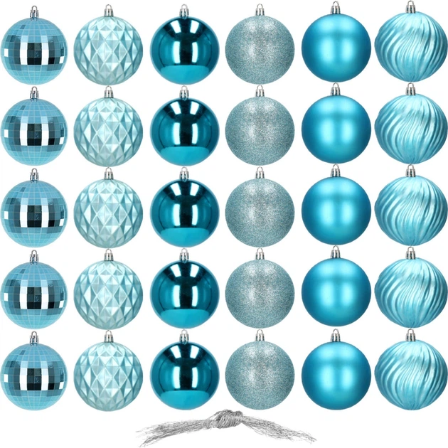 Набір ялинкових кульок Springos CA0876 8 см 30 шт (5907719424941) - зображення 2