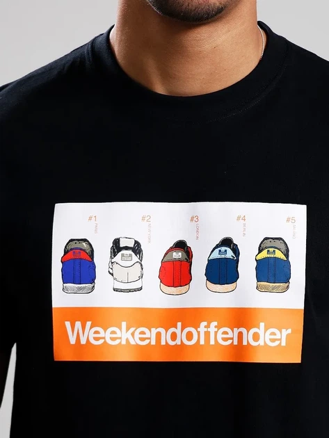 Футболка Weekend Offender Trainerspotting Черная — размер XL - Фото 2 Футболка Weekend Offender Trainerspotting Черная — размер XL - изображение 2