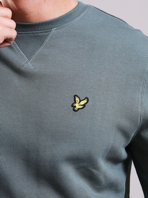 Світшот Lyle & Scott Сіро-Зелене — розмір L - зображення 2