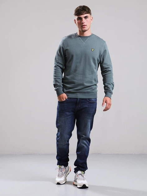 Світшот Lyle & Scott Сіро-Зелене — розмір L - зображення 4