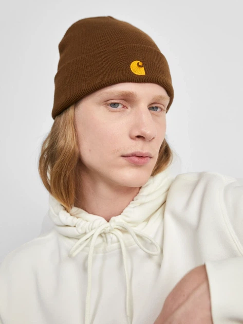 Шапка Carhartt WIP Chase Коричневая — розмер One Size - изображение 3