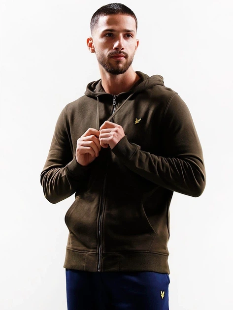Зип-Худи Lyle & Scott Sweat Оливковое — размер S - изображение 2