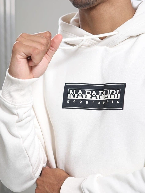 Худі Napapijri B-Box Logo Білий — розмір S - Фото 2 Худі Napapijri B-Box Logo Білий — розмір S - зображення 2