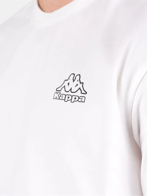 Футболка Kappa Cotton Crew Neck Біла — розмір М - зображення 5