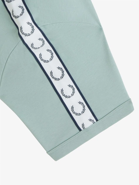 Футболка Fred Perry Taped Ringer Блакитна — розмір L - зображення 5