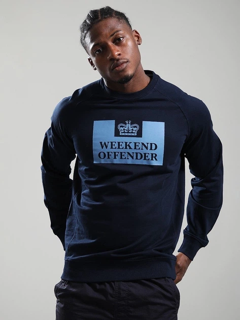 Свитшот Weekend Offender Skylar Темно-синий — розмір XL - Фото 1 Свитшот Weekend Offender Skylar Темно-синий — розмір XL - изображение 1