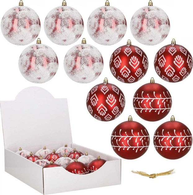 Набір ялинкових кульок Springos CA1536 10 см 12 шт (5908455303279) - зображення 2