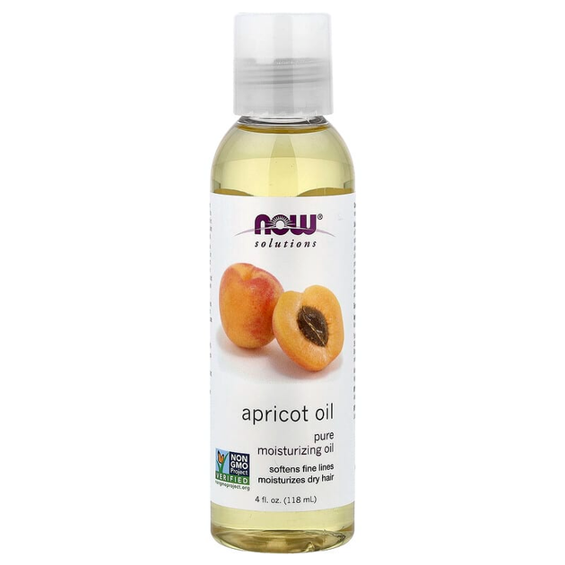 Абрикосовое масло Now Foods, Solutions, Apricot Oil, чистое, 118 мл - Фото 1 Абрикосовое масло Now Foods, Solutions, Apricot Oil, чистое, 118 мл - изображение 1