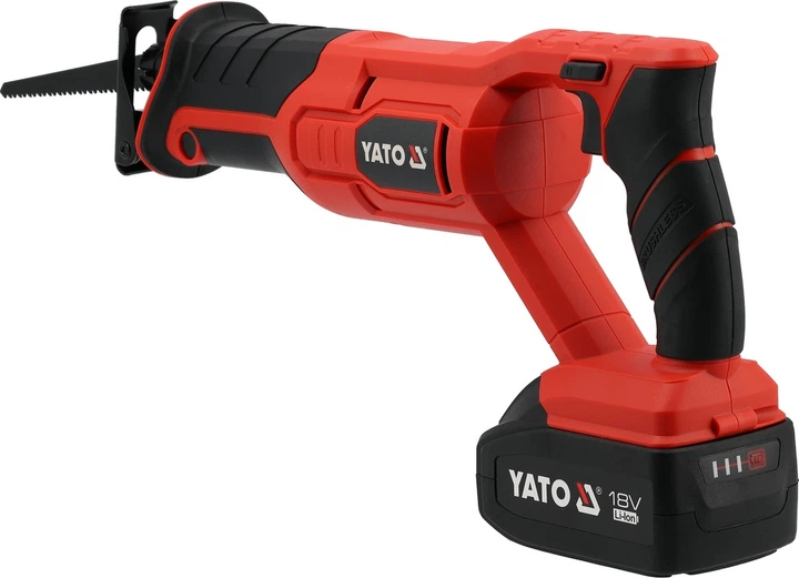 Piła szablastowa akumulatorowa YATO Li-Ion 18 V 4 Ah bezszczotkowa (YT-828151) - obraz 3