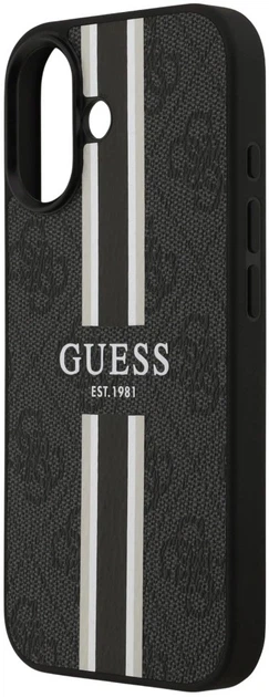 Панель Guess 4G Printed Stripes MagSafe для Apple iPhone 17 Black (3666339491369) - зображення 5