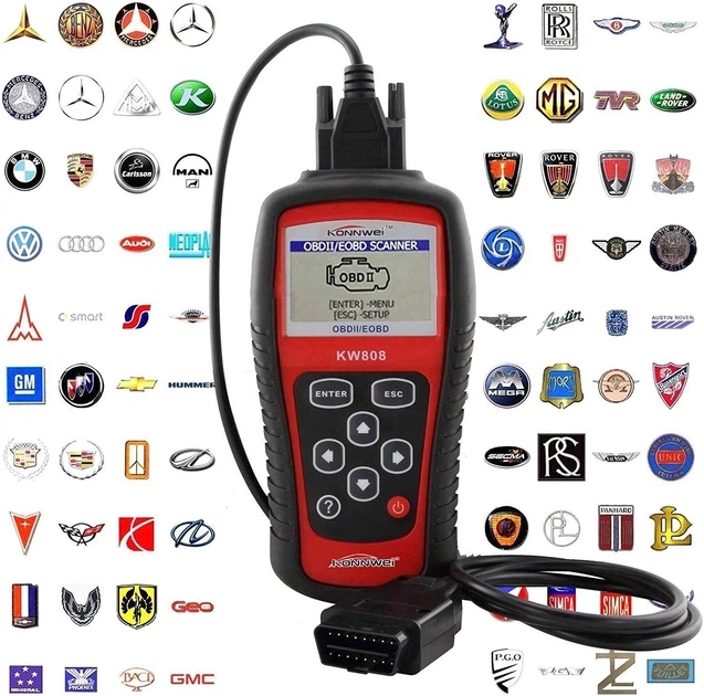 Автомобильный сканер OBDII/EOBD KW 808/5593 (1180) - изображение 3