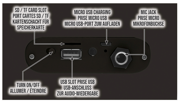 Портативна колонка Lexibook BTP180HPZ Harry Potter зі світлом і мікрофоном (3380743091310) - зображення 4