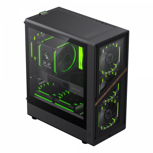 GAMEMAX Корпус комп'ютерний Mini Tower без блока живлення m-atx,itx, Tempered Glass,Mesh,USB2.0*1,USB3.0*1, aeris 330 gb - изображение 8