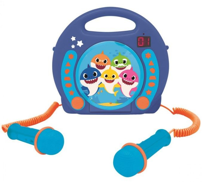 Портативна колонка Lexibook RCDK100BS Baby Shark CD з двома мікрофонами (3380743087979) - зображення 3