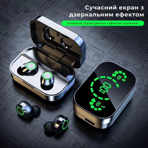 Беспроводные наушники Bluetooth Air Music с функцией Power Bank (Black 89) - изображение 6