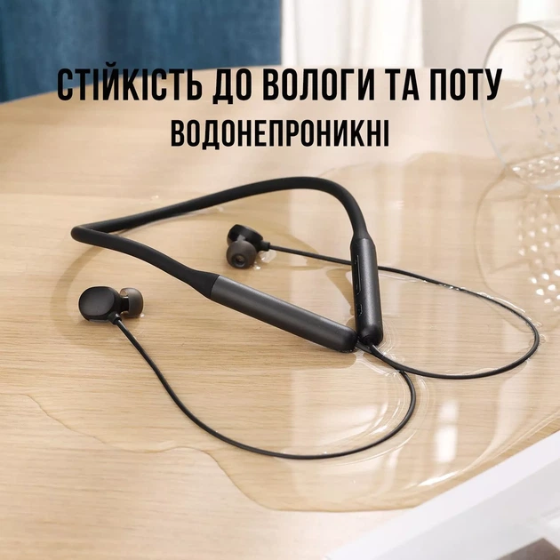Бездротові вакуумні навушники для спорту SPORT Чорні - зображення 7