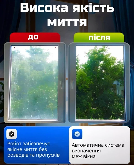 Робот для мытья окон + Салфетки для робота мойщика окон (круглые) 4 шт в подарок - Фото 7 Робот для мытья окон + Салфетки для робота мойщика окон (круглые) 4 шт в подарок - изображение 7