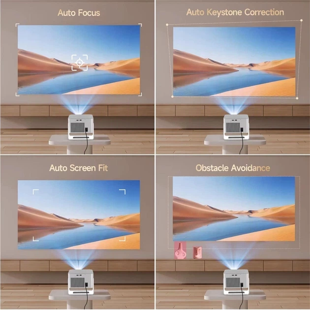 Проектор Magcubic HY350 Max 8K портативний: 900 ANSI, Android 14, 20000:1, Wi-Fi 6+BT, до 150" зображення - зображення 7