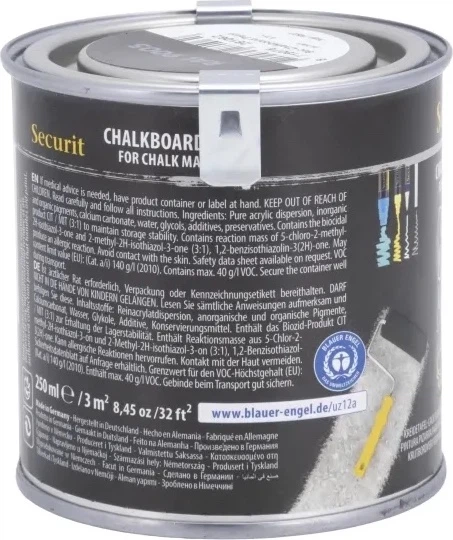 Фарба крейдова Securit акрилова на водній основі Чорна 250 мл (8719075281062) - зображення 5