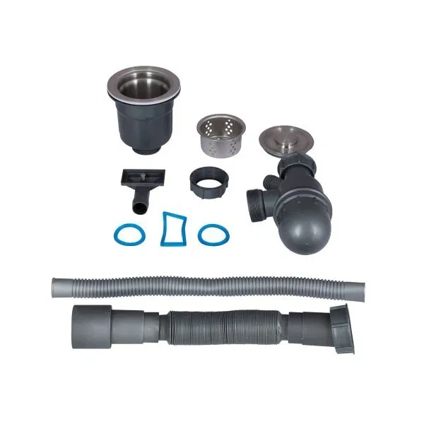 Комплект мийка для кухні інтегрована Handmade H5050B Brushed Black PVD (3,0 мм) - зображення 8