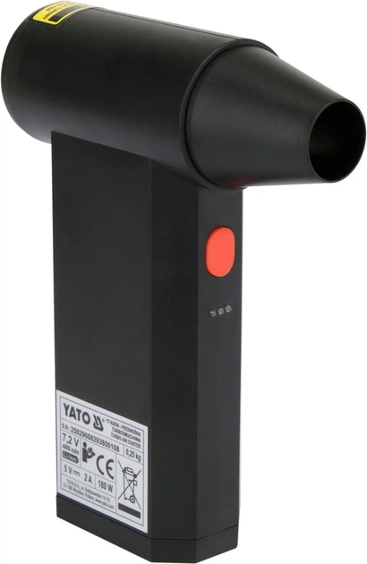 Dmuchawa YATO YT-82938 Mini Turbo 135000 obr./min 4000 mAh (5906083122491) - obraz 8