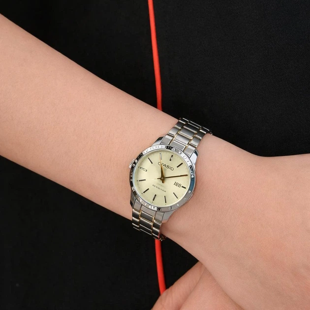 Жіночий годинник Casio LTP-V004SG-9A двоколір - изображение 5