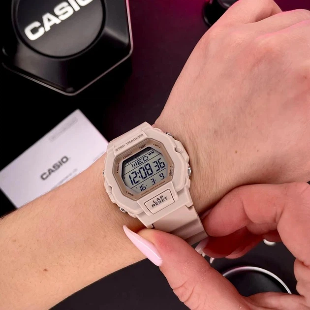 Жіночий годинник Casio LWS-2200H-4A ніжно-рожевий - зображення 2