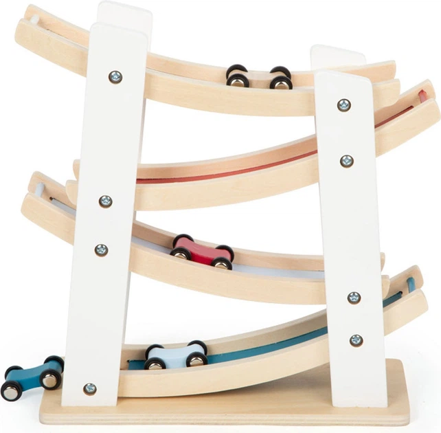 Гоночна траса для немовлят Small Foot дерев'яна з 4 автомобілями 11873 (4020972118738) - зображення 3