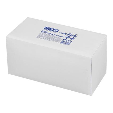 Карандаш графитовый Buromax L2U HB с черным деревянным корпусом с резинкой (BM.8519) - Фото 2 Карандаш графитовый Buromax L2U HB с черным деревянным корпусом с резинкой (BM.8519) - изображение 2