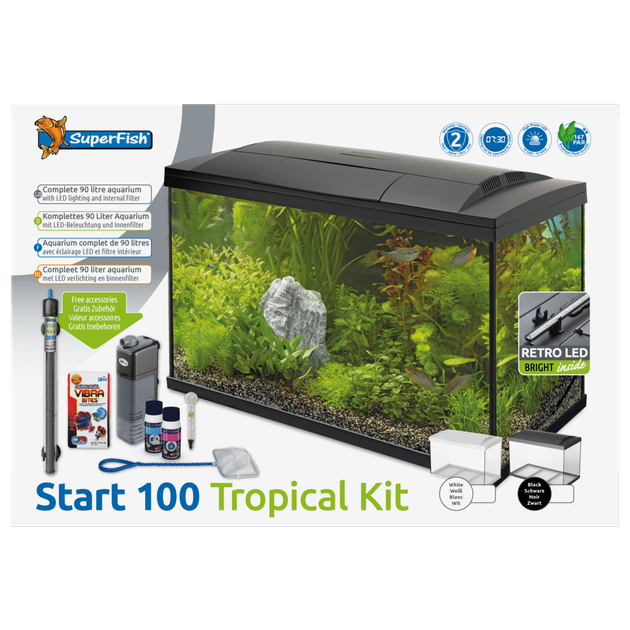 Акваріумний стартовий набір SuperFish Start 100 Aquarium Kit White (A4050297) - изображение 2