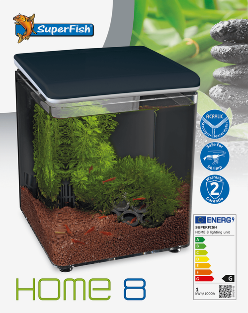 Акваріум акриловий - Superfish Home 8 BLACK (A4051255) - зображення 2