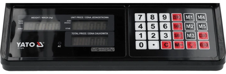 Ваги електронні Yato YT-73270 40 кг / 5 г (5906083122507) - зображення 6