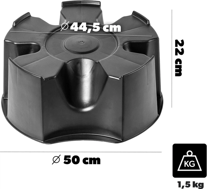 Zbiornik na deszczówkę Kadax Vidor z zestawem przyłączeniowym i podstawką 210 l (K10846) - obraz 5