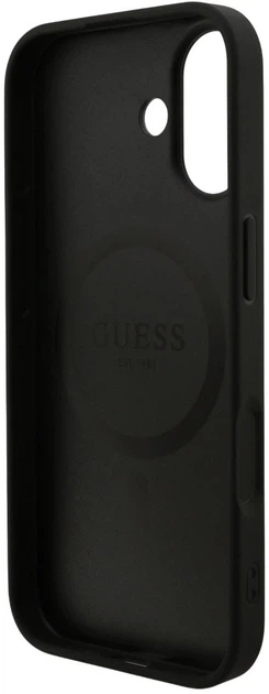 Панель Guess Grained Ring MagSafe для Apple iPhone 17 Black (3666339490881) - зображення 6