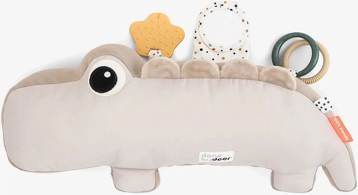 Подушка для ігор Done by Deer крокодил Бежева 4103499 (5712643039655) - зображення 3