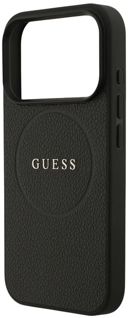 Панель Guess Grained Ring MagSafe для Apple iPhone 17 Pro Black (3666339490904) - зображення 5