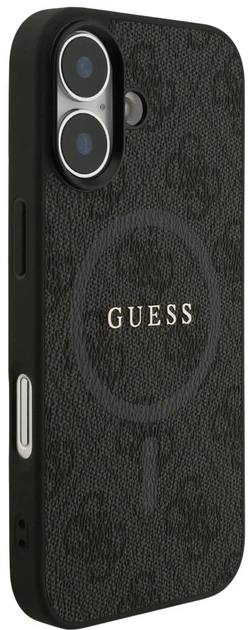Панель Guess 4G Ring Classic Logo MagSafe для Apple iPhone 17 Black (3666339490966) - зображення 4