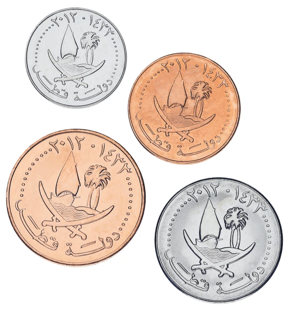 Набор монет Катар набор из 4 монет 2012 UNC 5, 10, 25, 50 дирхам - изображение 2