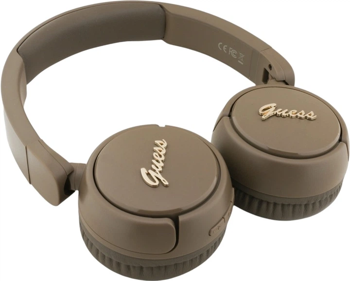 Навушники Guess Metal Logo Script Brown (GUBHV6SCW) - Фото 3 Навушники Guess Metal Logo Script Brown (GUBHV6SCW) - зображення 3