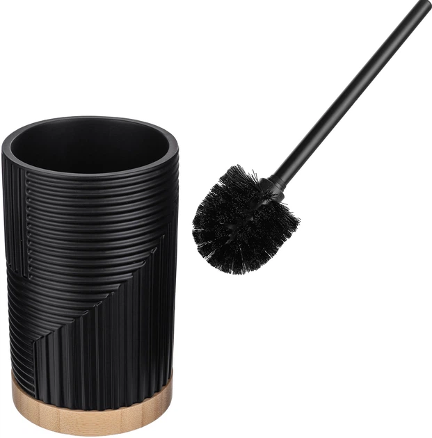 Йоржик для унітазу Kadax Lunel круглий Чорний (K10208) - зображення 2