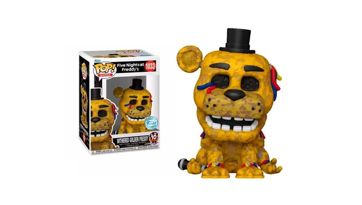 Фигурка FUNKO POP! Five Nights at Freddy's Сломанный Золотой Фредди 99mm 1033 83091 - изображение 4