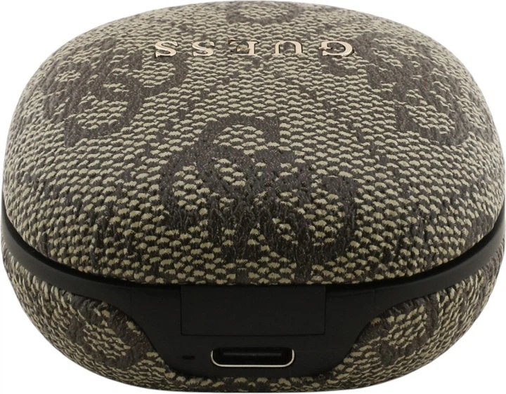 Słuchawki Guess 4G Classic Metal Logo TWS ENC Brown (GUTWST3P4EGW) - obraz 5