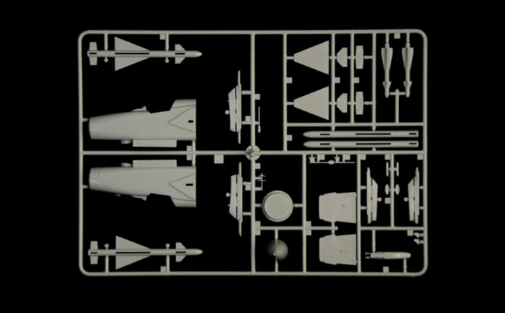 Збірна модель 1:48 літак винищувач-бомбардувальник MiG-27/MiG-23BN Flogger Italeri 2817 - изображение 7