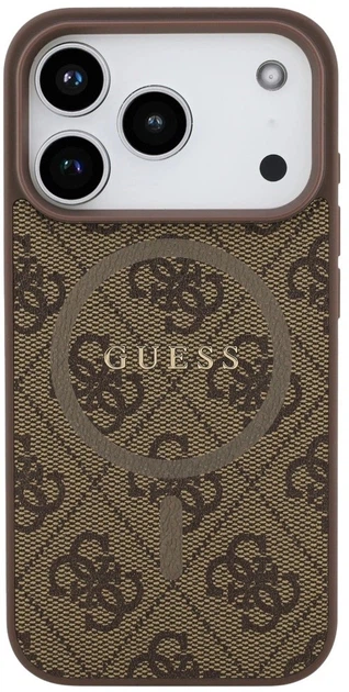 Панель Guess 4G Ring Classic Logo MagSafe для Apple iPhone 17 Pro Brown (3666339491062) - зображення 3