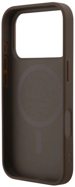 Etui plecki Guess 4G Ring Classic Logo MagSafe do Apple iPhone 17 Pro Max Brown (3666339491079) - obraz 6