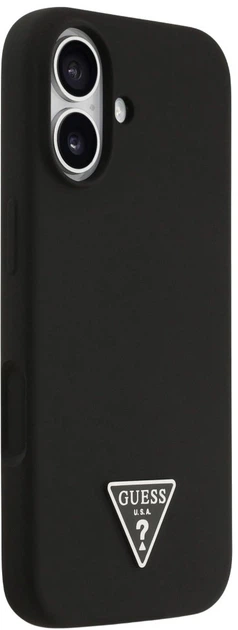 Панель Guess Silicone Triangle Logo MagSafe для Apple iPhone 17 Black (3666339517113) - зображення 4