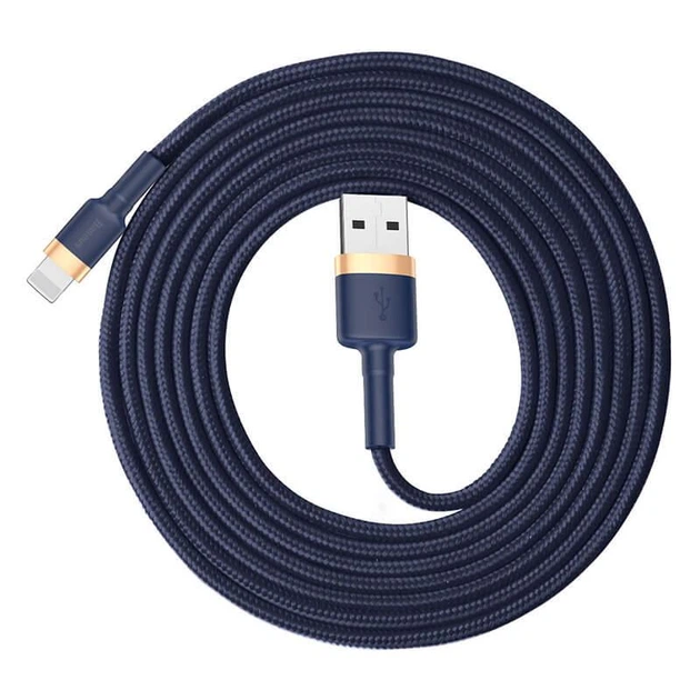 Кабель BASEUS cafule USB - Lightning 2 метри (CALKLF-CG1) чорно сірий - Фото 8 Кабель BASEUS cafule USB - Lightning 2 метри (CALKLF-CG1) чорно сірий - зображення 8
