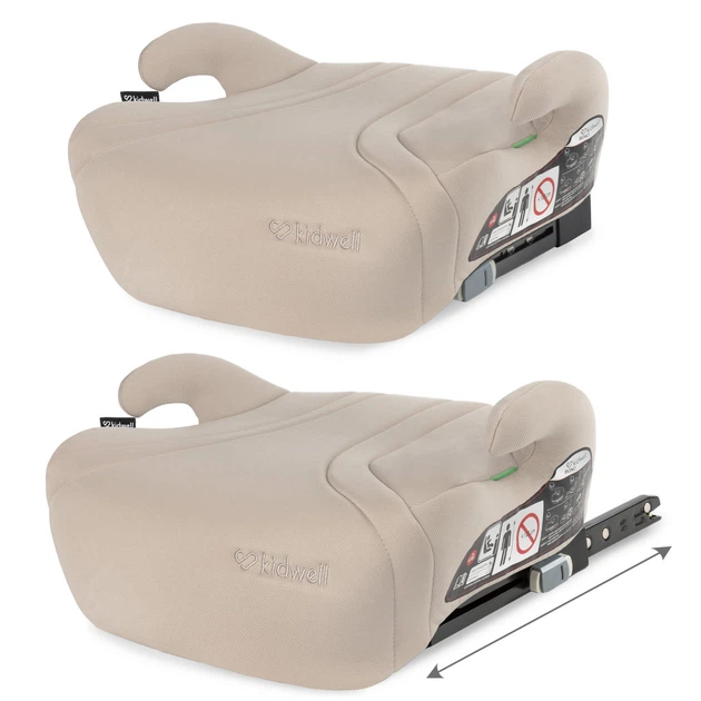 Автокрісло бустер Kidwell Bono ISOFIX Beige на ріст від 125 до 150 см бустер для авто дитяче сидіння 6–12 років установка ISOFIX безпечне автосидіння для дитини - зображення 5